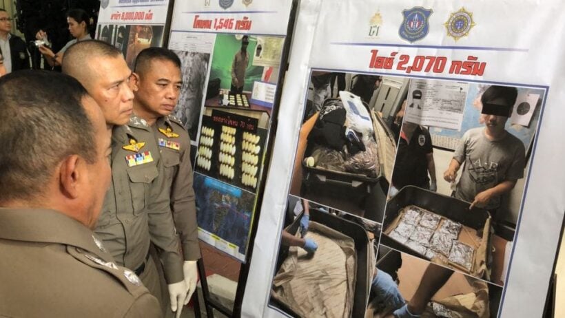 800 million baht of drugs seized in three recent busts