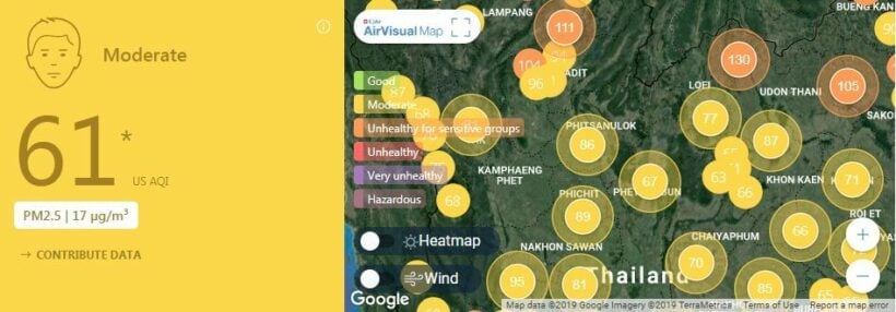 Air quality for Thailand – March 6 | News by Thaiger