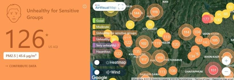 Air quality for Thailand – March 1 | News by Thaiger