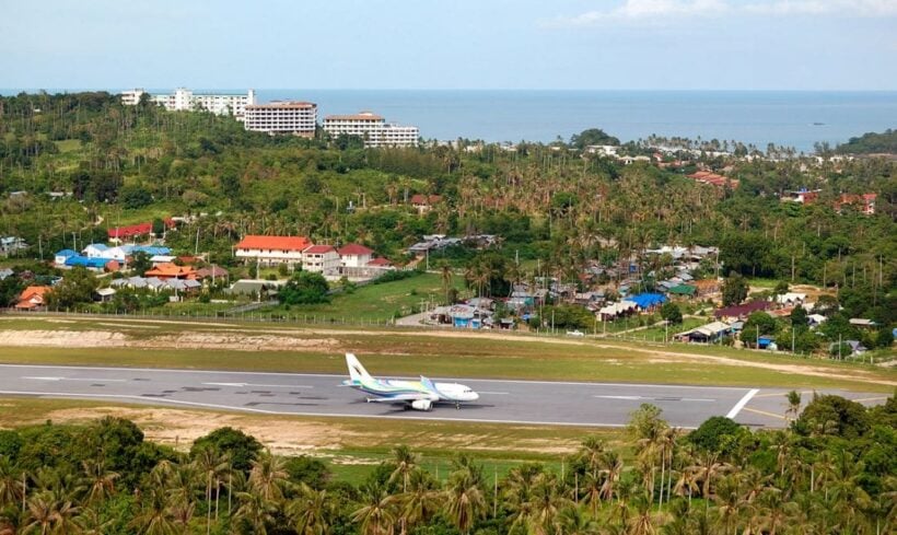 Kite protest as Samui airport’s neighbors demand more compensation