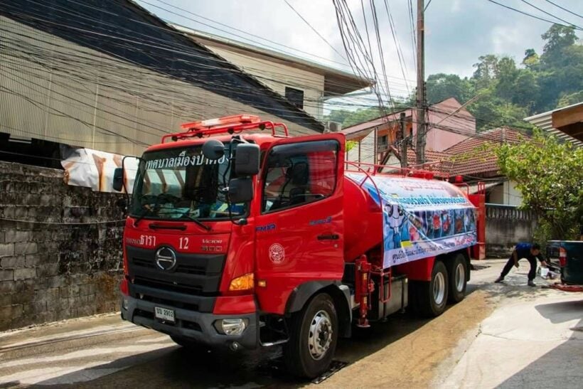 Water trucks asked not to cross Patong Hill on Songkran day