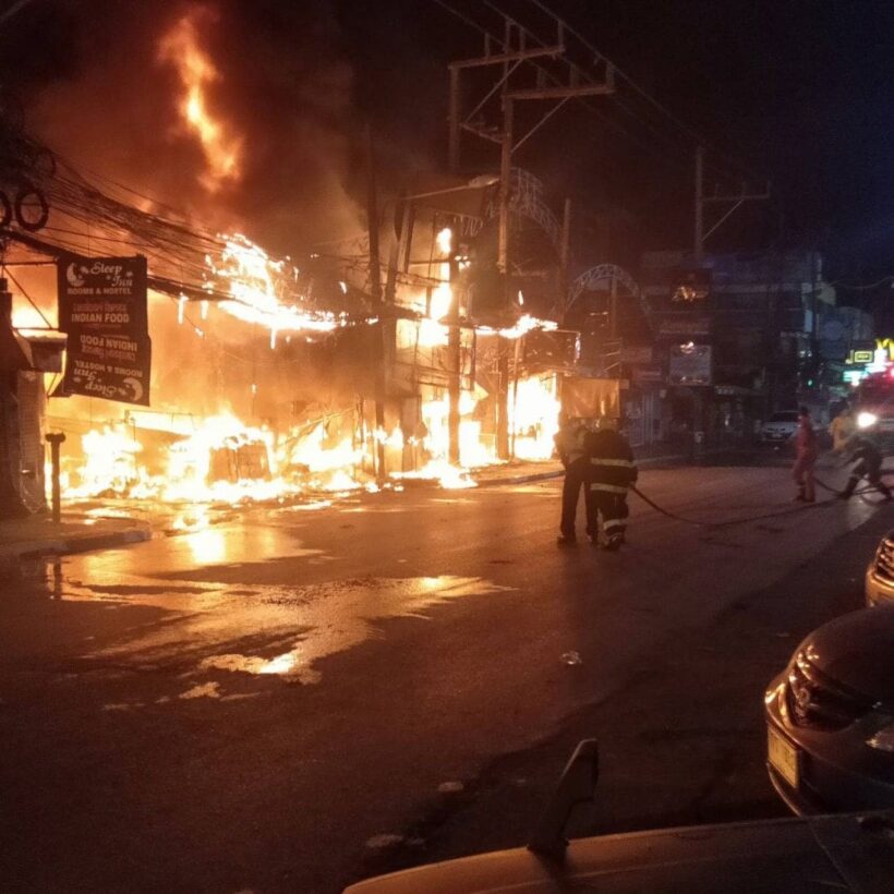 Welding sparks causes Central Phuket Floresta attraction fire