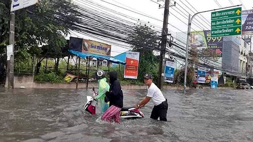 Pattaya hit by sudden topical deluge