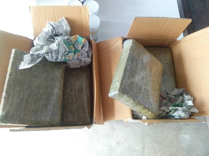 Four kilograms of marijuana found in delivery pickup in Nakhon Si Thammarat | News by Thaiger