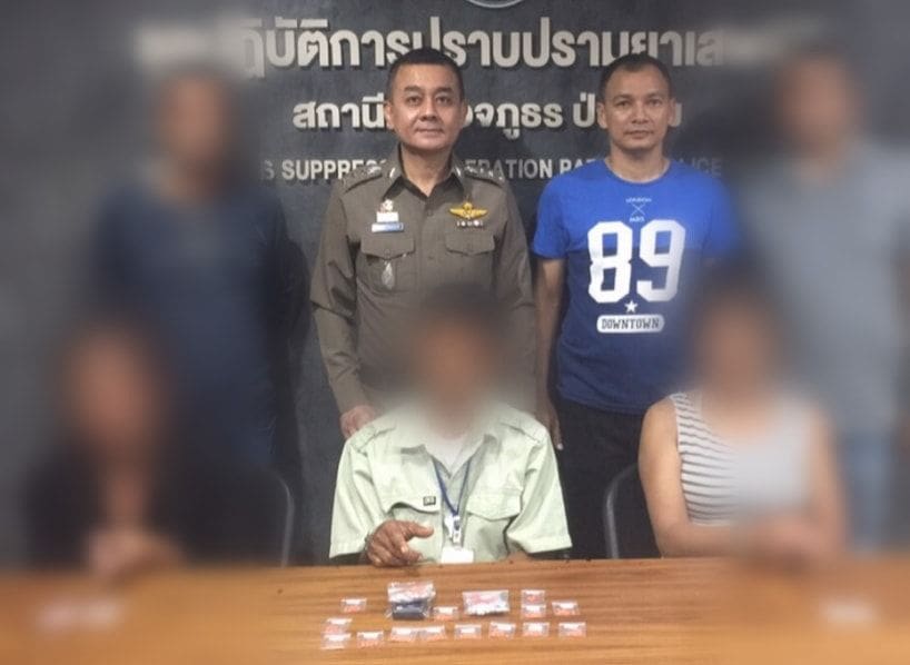 Three suspects arrested with drugs in Patong