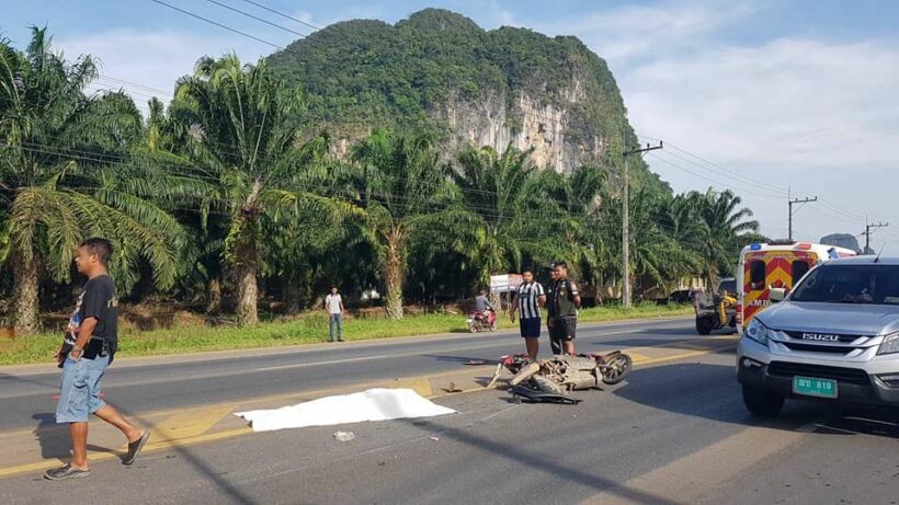 Woman dies, girl injured in Krabi collision – VIDEO