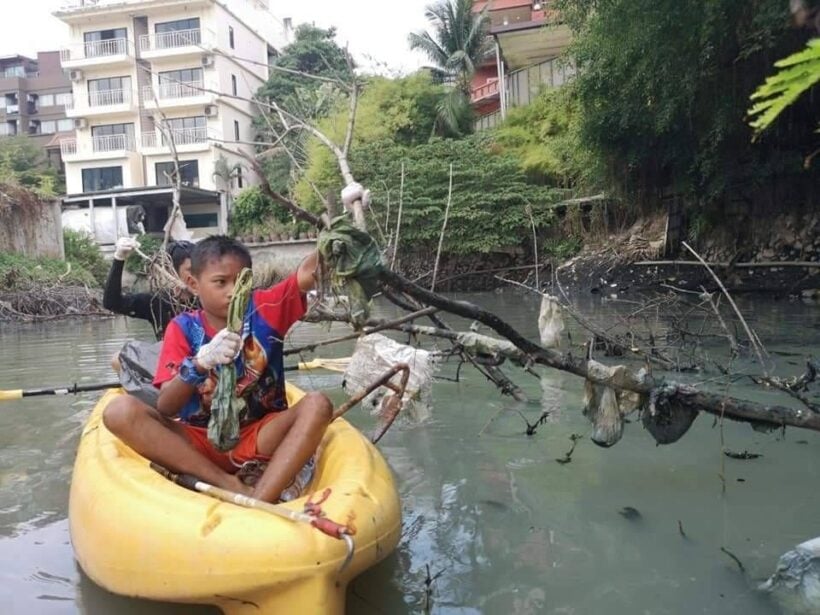 Patong's trash hero rewarded for collecting garbage in filthy canal | News by Thaiger