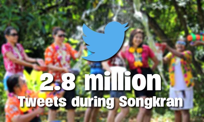 Twitter shares the Songkran experience – 2.8 million tweets