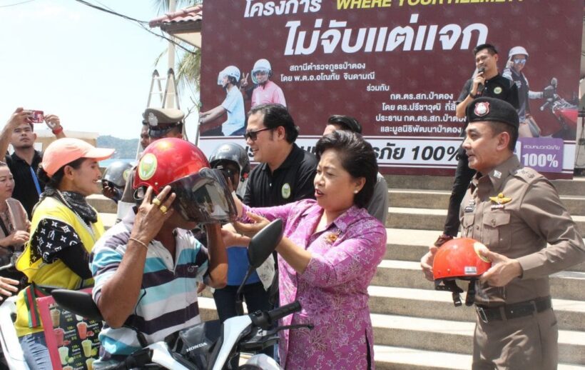 500 free helmets to be handed out to motorbike drivers before Songkran