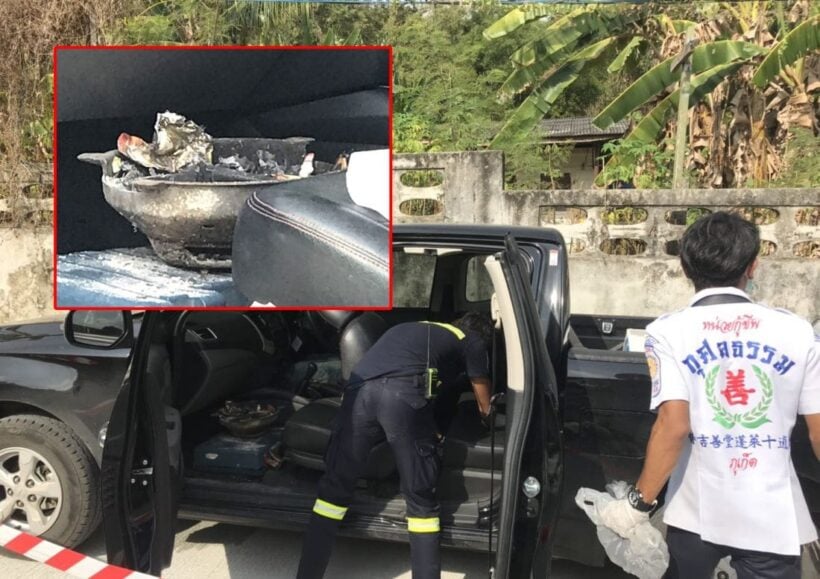 Man found dead in pickup with charcoal burner in Rassada, Phuket