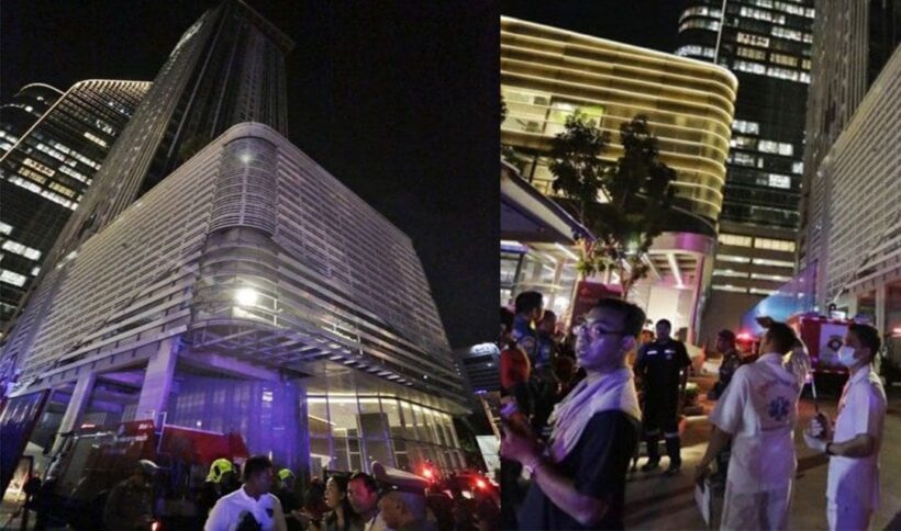 ไฟไหม้คอนโด 40 ชั้นกลางกรุง คนงานติดบนอาคาร เร่งช่วยอลหม่าน | The Thaiger