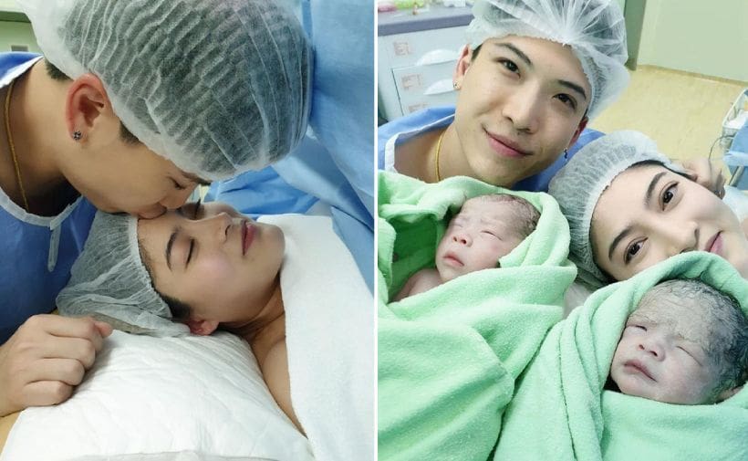 คลอดแล้ว ลูกแฝดของ “มาร์กี้-ป๊อก” ตั้งชื่อสุดคล้องจอง | The Thaiger