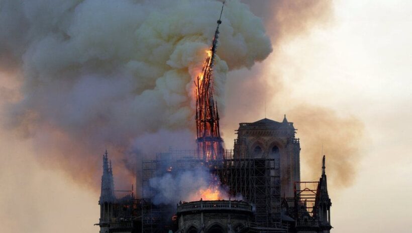 French President Macron vows to rebuild Notre-Dame following fire