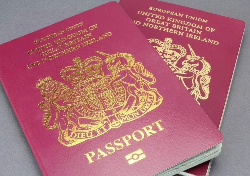 British passports have removed the words 'European Union' Thaiger