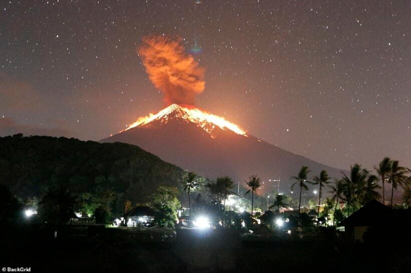 Bali flights cancelled as Mount Agung stirs again