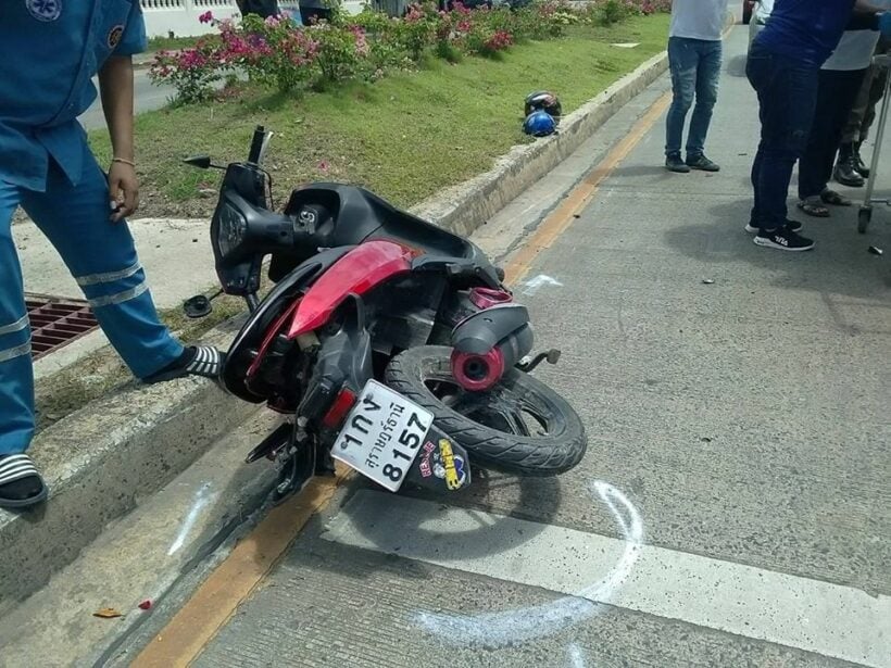Three motorbike passengers survive after being hit by sedan in Krabi - VIDEO | News by Thaiger