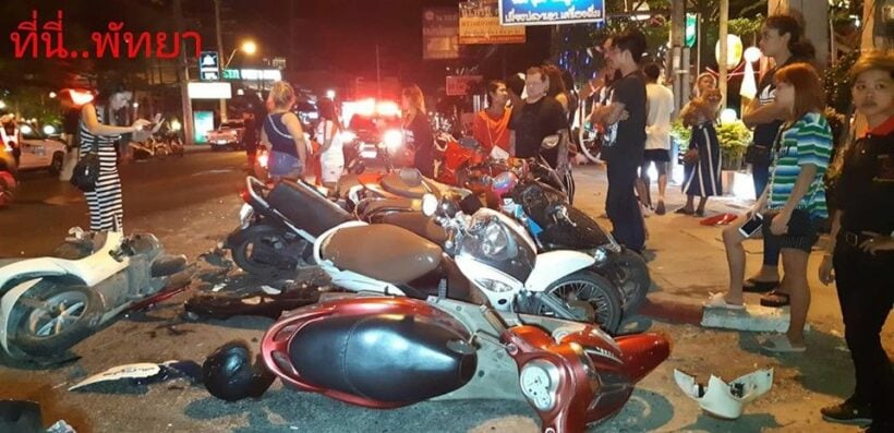 Eleven vehicles damaged in drunk driving incident in Pattaya | News by Thaiger