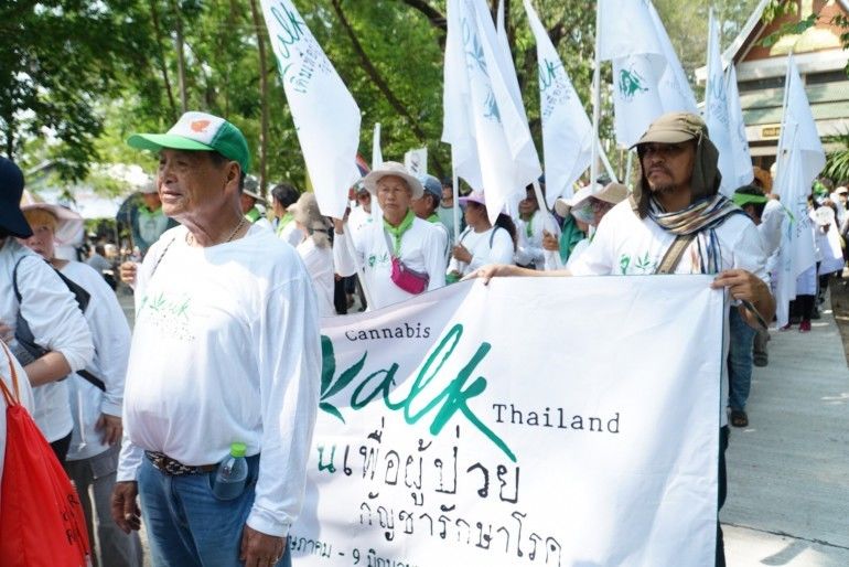 “Cannabis Walk Thailand” heads south on its 268 kilometre march