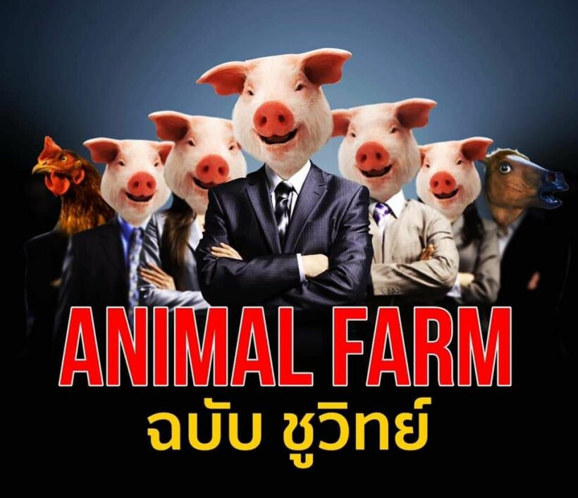 นิทานลับลวงพราง Animal farm ฉบับ ชูวิทย์ :ข่าวการเมือง | The Thaiger