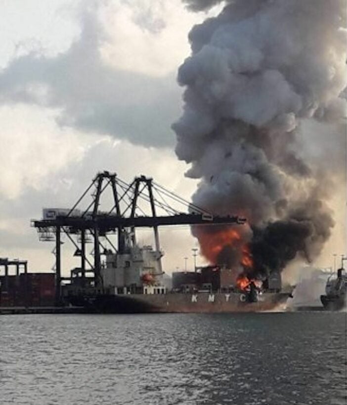 25 workers injured after container explosion at Laem Chabang Port | News by Thaiger