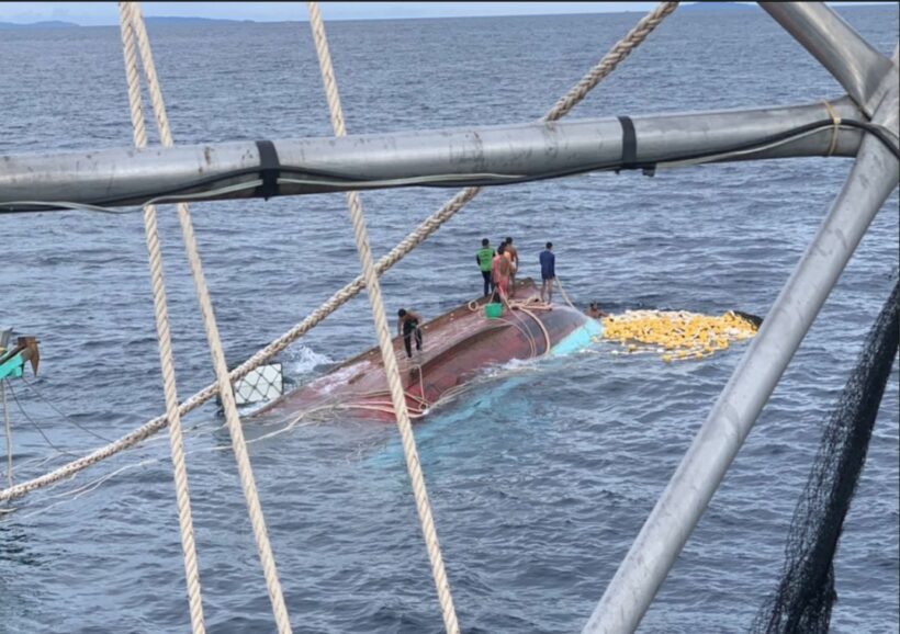 Fishing trawler capsizes off Phang Nga in local storm cell