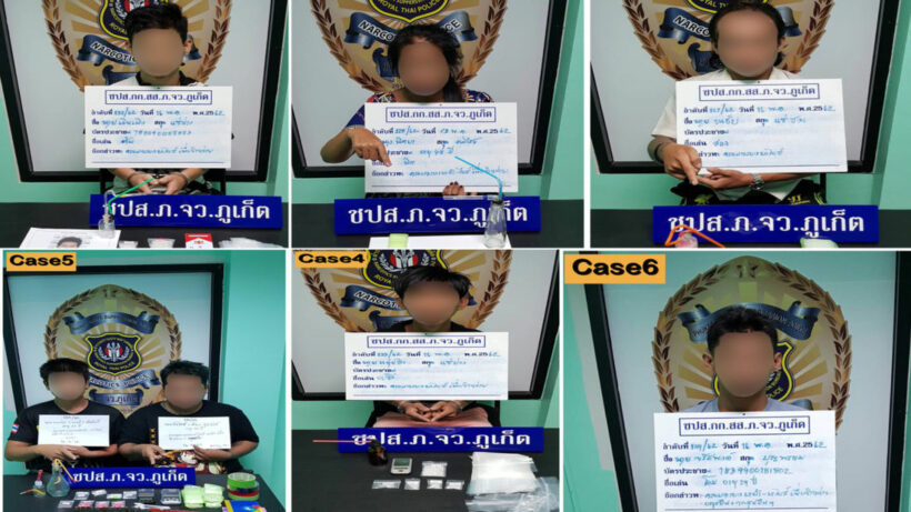 ชุดปราบปรามยาเสพติดภูเก็ตรวบผู้ต้องหา 6 คดีได้ทั้งยาบ้า ยาไอซ์ อาวุธปืน พร้อมยึดทรัพย์ | The Thaiger