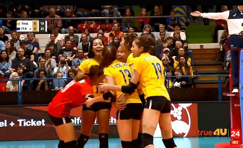 เต็มที่แล้ว วอลเลย์บอลสาวไทยพ่ายอิตาลี ศึก “มองเทรอซ์ มาสเตอร์ 2019” | The Thaiger