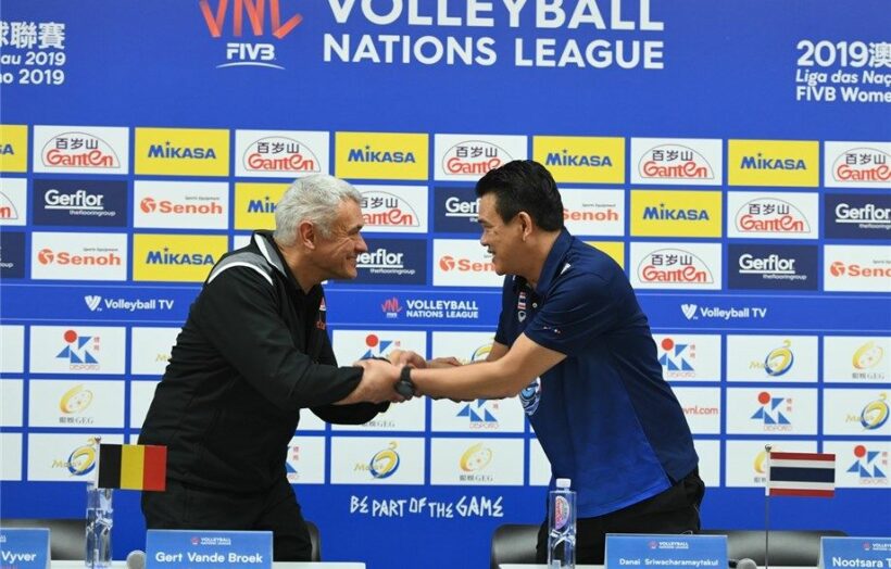 สัมภาษณ์หลังเกมไทย-เบลเยี่ยม “วอลเลย์บอล เนชั่นส์ ลีก 2019” นัดที่ 6 | The Thaiger