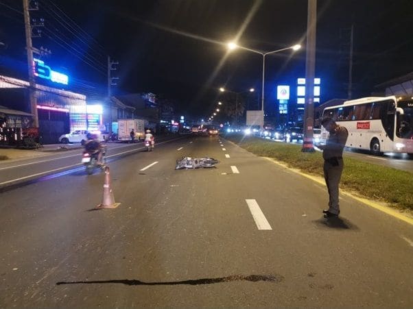 Motorbike driver dies after colliding with taxi in Thalang, Phuket