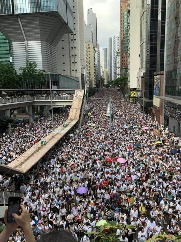 One million come out to protest in Hong Kong over China’s new extradition law