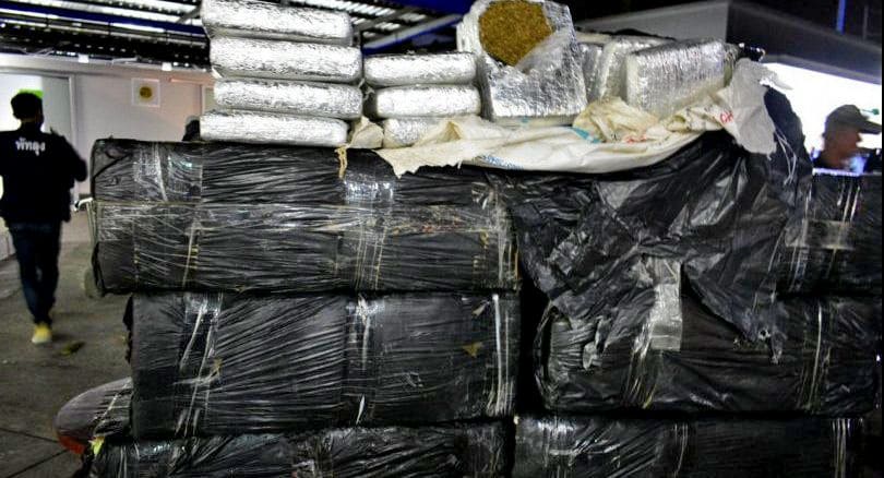 Four arrested as police intercept 572 kilograms of marijuana heading south