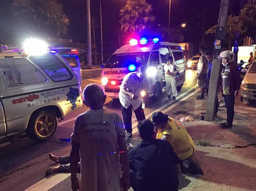 Motorbike driver seriously injured in truck hit and run in Thalang, Phuket