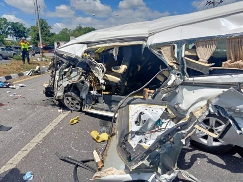 Norwegian man seriously injured after van collides with a truck in Lopburi