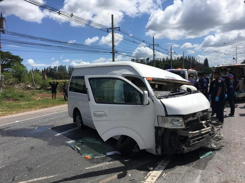 Norwegian man seriously injured after van collides with a truck in Lopburi | News by Thaiger