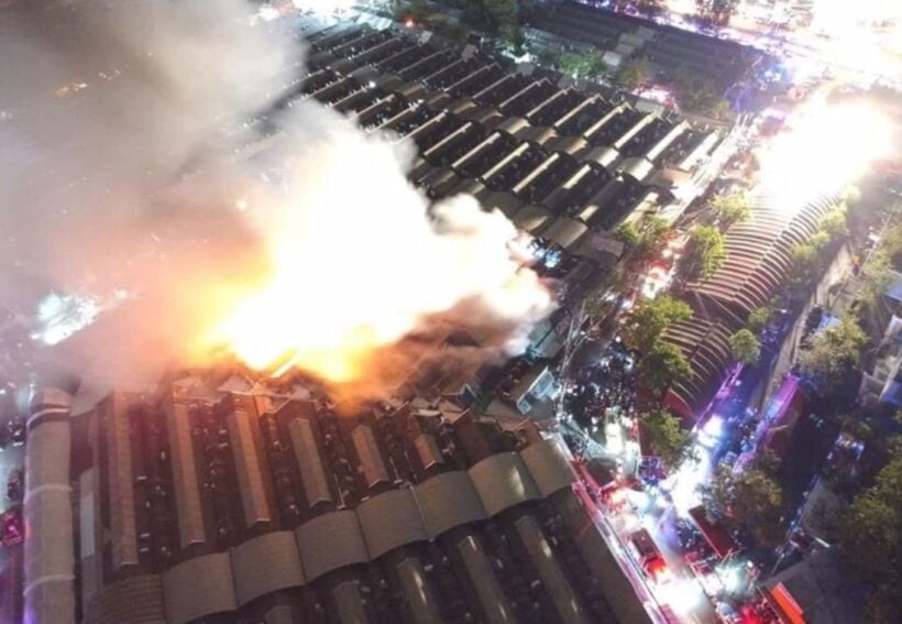 Fire at Bangkok’s Chatuchak Weekend Market destroys 30 shops