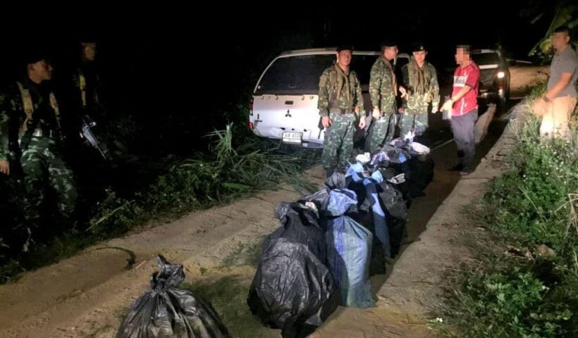 Drug smugglers get away but police seize their pickup stuffed with meth pills and ‘ice’