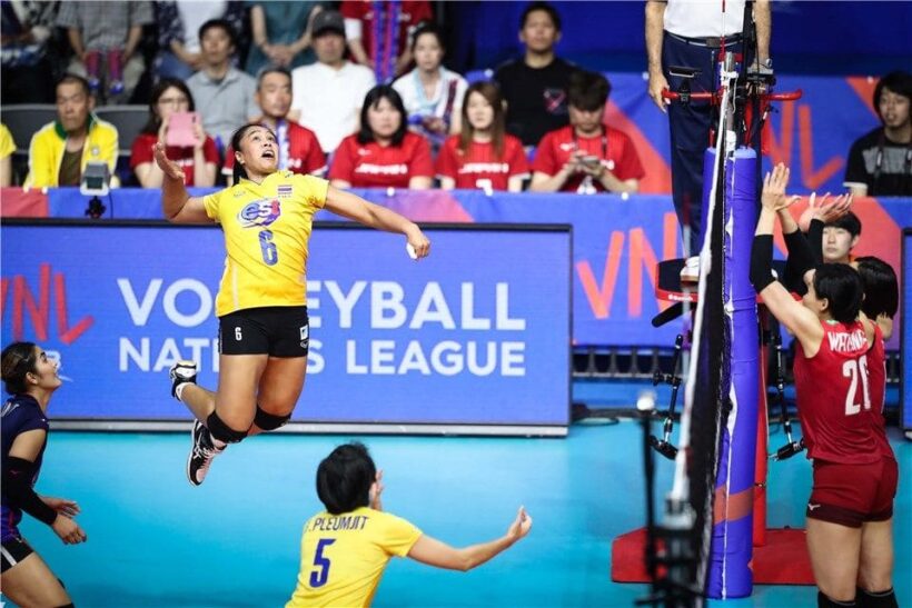 ญี่ปุ่นเหนียวยิ่งกว่ากาว แซงโค้งชนะไทย “วอลเลย์บอล เนชั่นส์ ลีก 2019” | The Thaiger