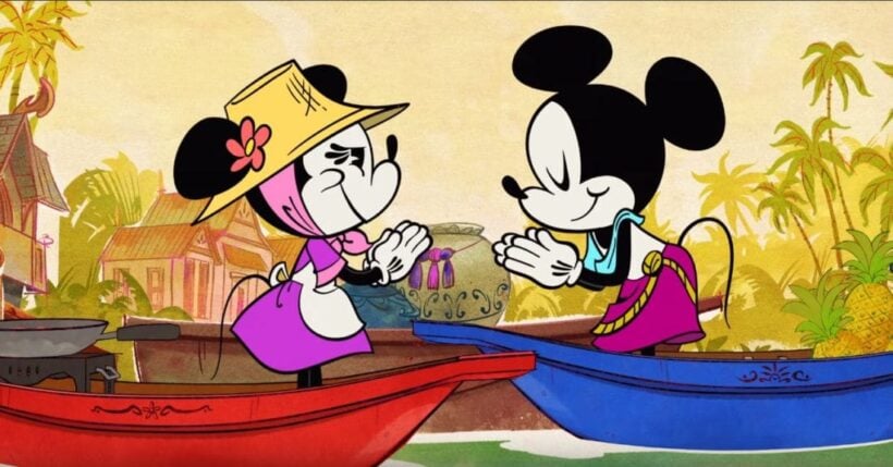 พบกับศึกชิงพื้นที่ตลาดน้ำไทยใน “Mickey Mouse Cartoon” ตอนล่าสุด | The Thaiger