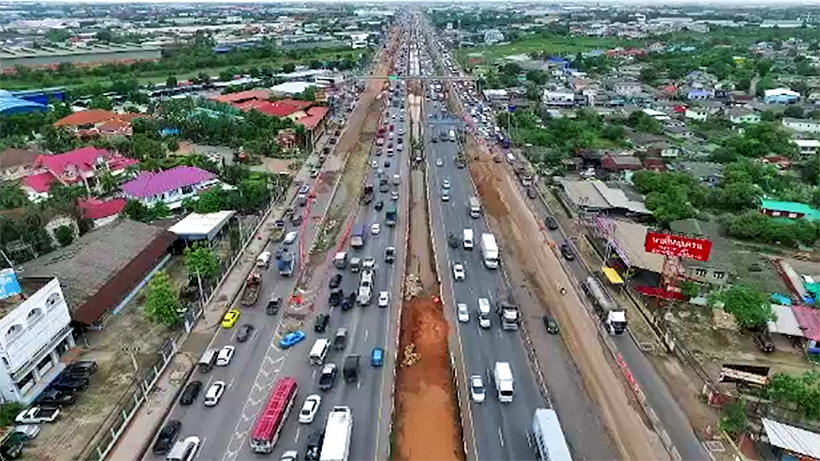 Two years of construction hell – residents on Rama II Road, Bangkok