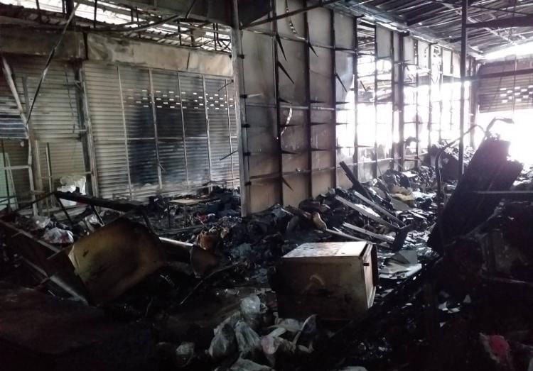 Fire destroys 12 shops in Patong market | Thaiger