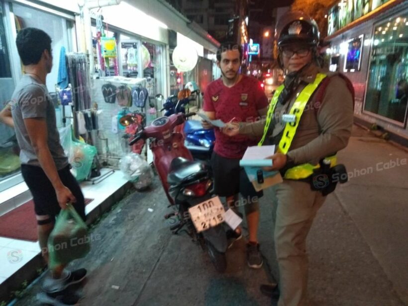 Pattaya police purge on motorbike rental shops and renters