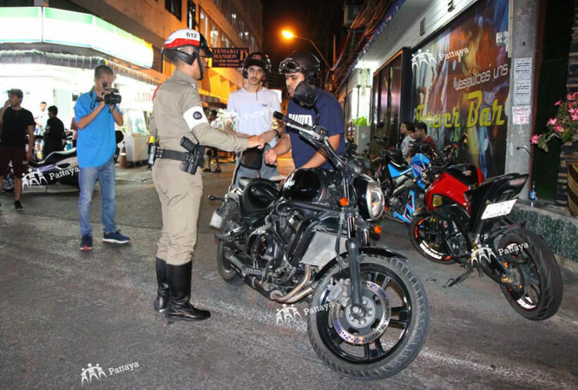 Pattaya police crackdown on middle eastern bike renters