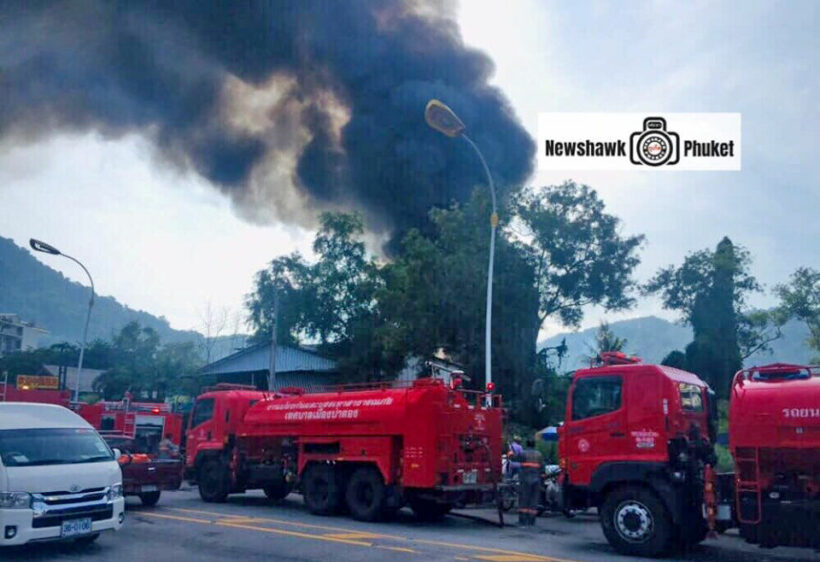 Morning fire in Patong destroys workers camp