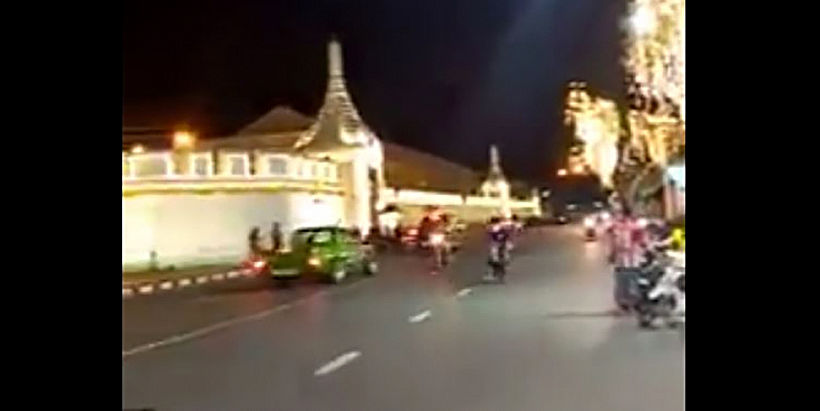 Grand Palace motorbike racers being sought by police