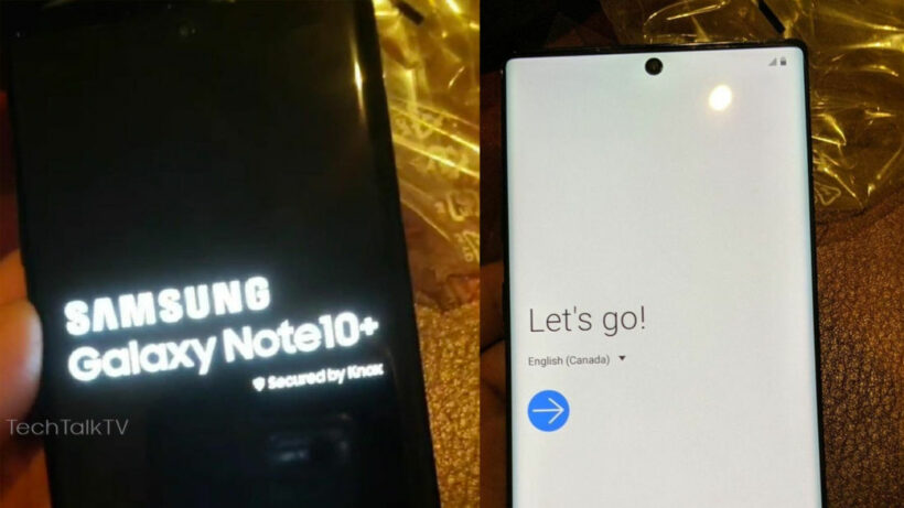 หลุดภาพ Galaxy Note 10+ เครื่องจริง เหมือนภาพเรนเดอร์เป๊ะ | The Thaiger