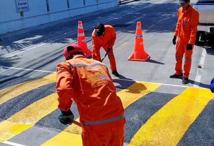 Dongtan Beach speed bumps deter after hours racing in Jomtien