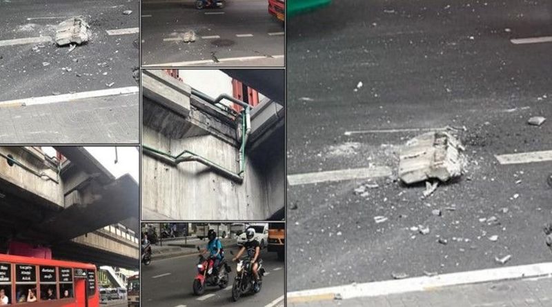 BTS Skytrain stations get maintenance checks after falling concrete