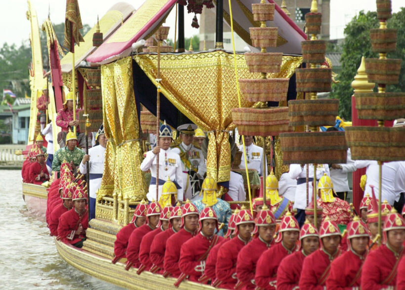 Rehearsals continue for the grand Royal Barge Procession in Bangkok