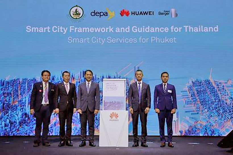 Huawei technology working with the ‘smart city’ project in Phuket