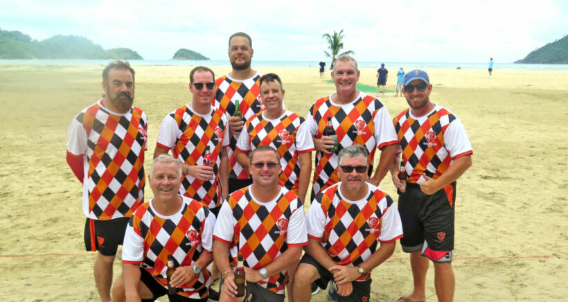 Pattaya Cricket Club competes in the Koh Chang Beach Cricket Tournament